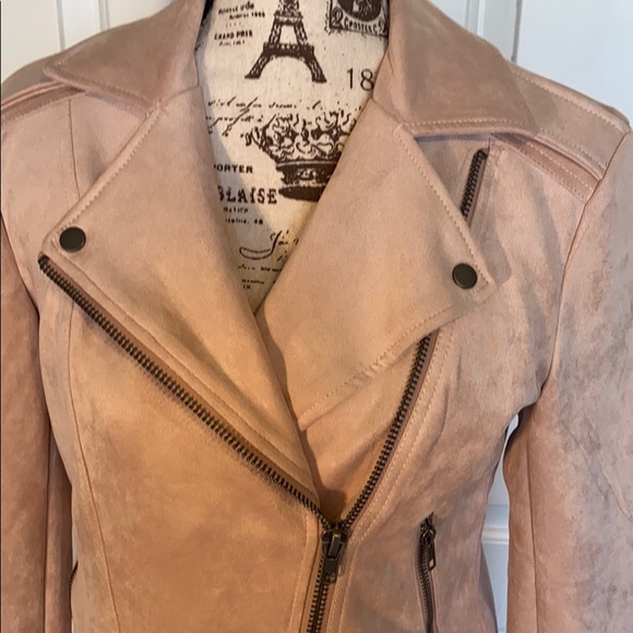 NWT PHILOSOPHY FAUX SUEDE MOTO JACKET - Picture 5 of 9